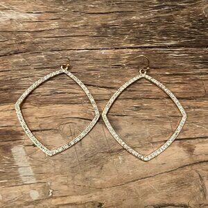 Gold Sparkle Gems Earrings